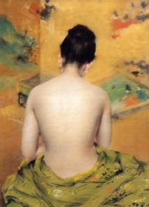 William Merritt Chase (American, 1849-1916), Back of a Nude (oil on canvas, 1888)