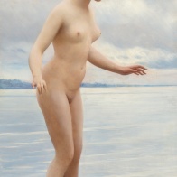 Eugene de Blaas (Italian, 1843-1932), "In the Water"