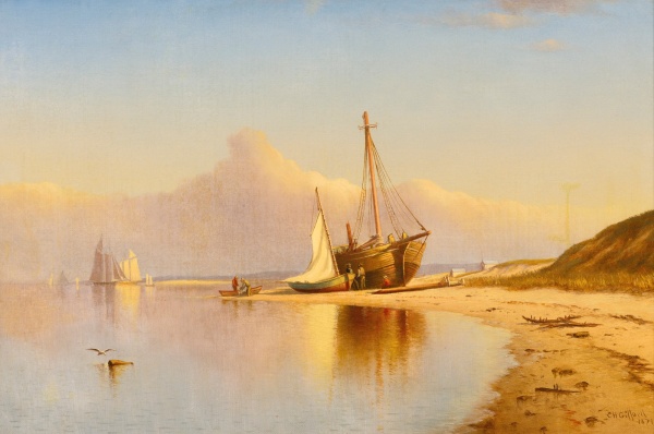 Charles Henry Gifford (American, 1839-1904), Beach, New England