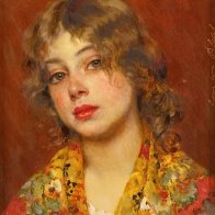 Eugene de Blaas (Italian, 1843-1932), “Gipsy Girl”