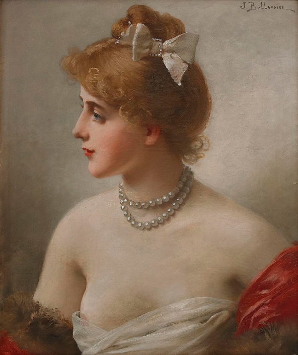 Jules Frederic Ballavoine, Portrait of a Woman
